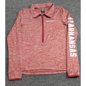 Arkansas Razorbacks Pink Ultimate Collection 1/2 Zip Pullover Women's Size Large